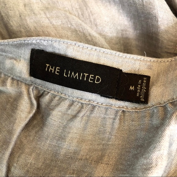 The Limited Blouson Dress Short Medium Linen Rayon - Picture 8 of 10